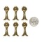 Antiqued Brass Egyptian Goddess Charms or Pendants - Set of Six - AB-C27